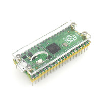Caja acrílica transparente para Raspberry Pi Pico, carcasa protectora con soporte fijo para placa de desarrollo