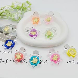 Breloques <span class=keywords><strong>Tortue</strong></span> Lumineuses Colorées à Dos Plat pour Coques de Téléphone DIY, Décoration Micro-Paysage Kawaii pour Aquarium et Terrarium, <span class=keywords><strong>Tortue</strong></span> qui Brille dans le Noir - Product Image 2
