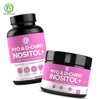 Capsules de Myo et D-Chiro Inositol sur mesure OEM ODM, rapport 40:1 avec folate et vitamine D, 120 capsules végétariennes, complément alimentaire