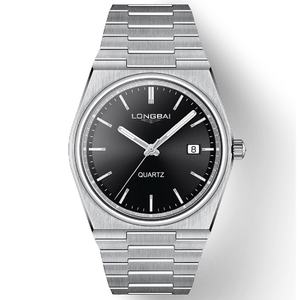 Montre-bracelet en acier inoxydable personnalisée OEM, montre de luxe pour homme, étanche, personnalisée avec mon propre logo - Product Image 3