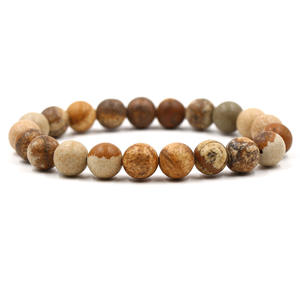 Bracelet perlé 10mm perles de pierre naturelle Onyx noir lave oeil de tigre Agate Quartz <span class=keywords><strong>énergie</strong></span> de guérison pour femmes hommes Yoga Chakra <span class=keywords><strong>bijoux</strong></span> - Product Image 6