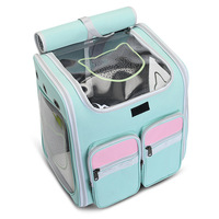 C & C Airline approuvé meilleur grand sur roues poussette chariot Pet Rolling Pet sac pour animaux de compagnie chien chat transporteur avec roues Logo personnalisé mode