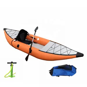 HILEAF PVC drop stitch material one person light weight float tube canoe inflatable kayak boat for sale HL-DAK1