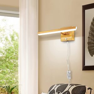 Applique Murale LED Moderne Dorée Réglable avec Température de Couleur 3000K-6000K, Indice de Protection IP44, Durée de Vie de 50 000 Heures pour Usage Domestique et Hôtelier - Product Image 6