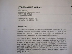Manuale Plc Cincinnati Electrosystems 5010321-258 5010321258 per Prodotto in Garanzia - Product Image 2