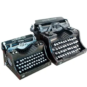 Винтажная пишущая машинка английская немеблированная реквизит модели ручной работы бар интернет-знаменитости украшения 8346 размера