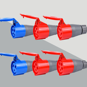 Высокое качество IP44 16A/32A промышленные вилки и розетки 3P4P5P мужской и женский медный материал 4 и 2 розетки переменного тока - Product Image 5