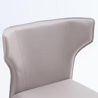 Chaise de bar à dossier nordique moderne selle en cuir tabouret de bar haut populaire chaise haute design