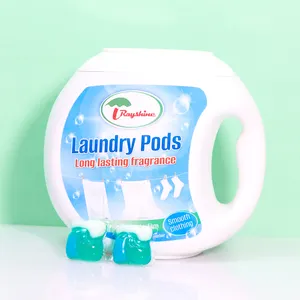 Rayshine Custom All In 1 Double Layers Laundry Pod Detergent Capsule 100 Pcs/box