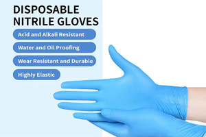 Guantes de nitrilo desechables al por mayor, de grado alimenticio, engrosados, resistentes al desgaste y duraderos. - Product Image 2