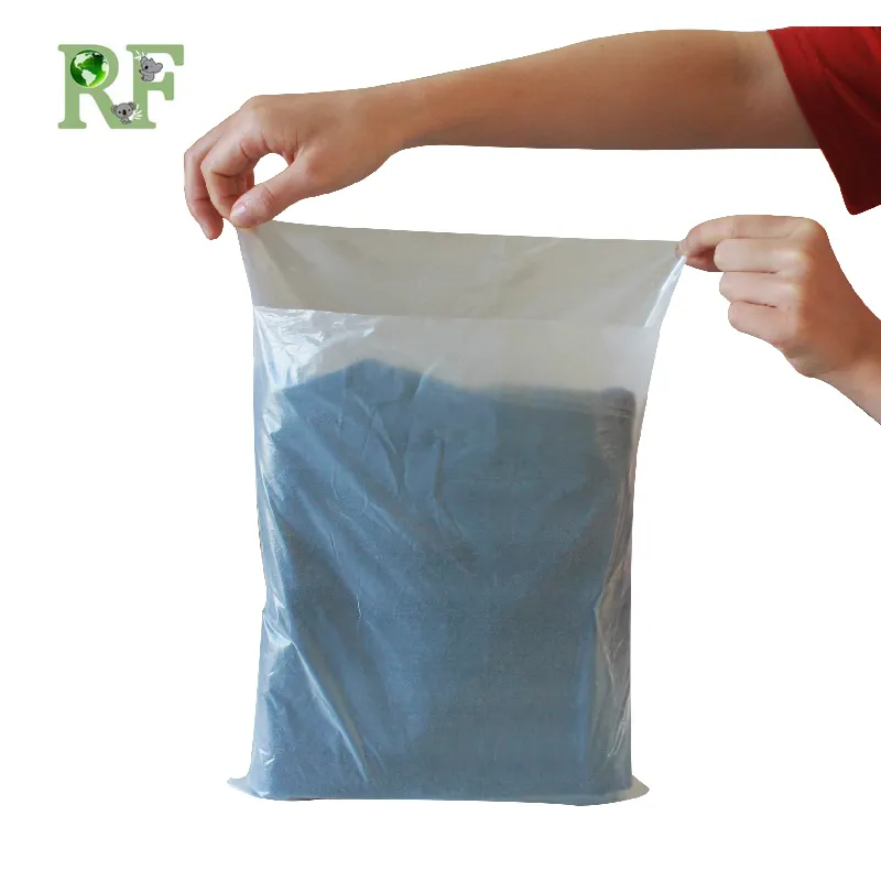 Bolsas transparentes de plástico HDPE con logotipo personalizado, alta calidad, fabricante, bolsas de mensajería para ropa