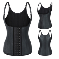 Corset amincissant Hourglass sous la poitrine, gilet de maintien pour l'entraînement, bretelles réglables, fermeture à 3 rangées de crochets sur le devant, style colombien