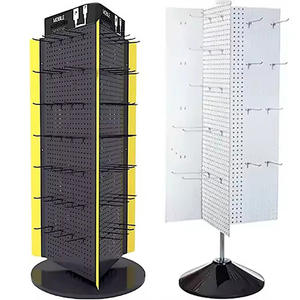 Ganchos Metálicos Giratorios de 360 Grados para Exhibición de Accesorios de Teléfono, Joyería, Llaveros, Calcetines y Artículos de Uñas - Product Image 4