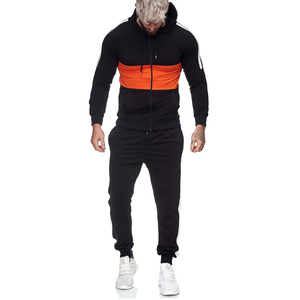 Ensemble de survêtement personnalisé 2026 – Sweat à capuche zippé 1/4 et pantalon de jogging imprimé flamme – Tenue décontractée deux pièces ajustée pour <span class=keywords><strong>homme</strong></span> - Product Image 5