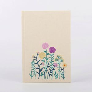 Hand Embroidered Hardcover Fabric Gift <b>Journal</b> with 100 Sheets - Product Image 1