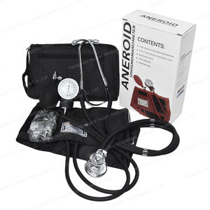 China Fábrica Nylon Manual Monitor De Pressão Arterial Braço Superior BP Máquina Tensiômetro Aneróide Esfigmomanômetro Com Estetoscópio - Product Image 3