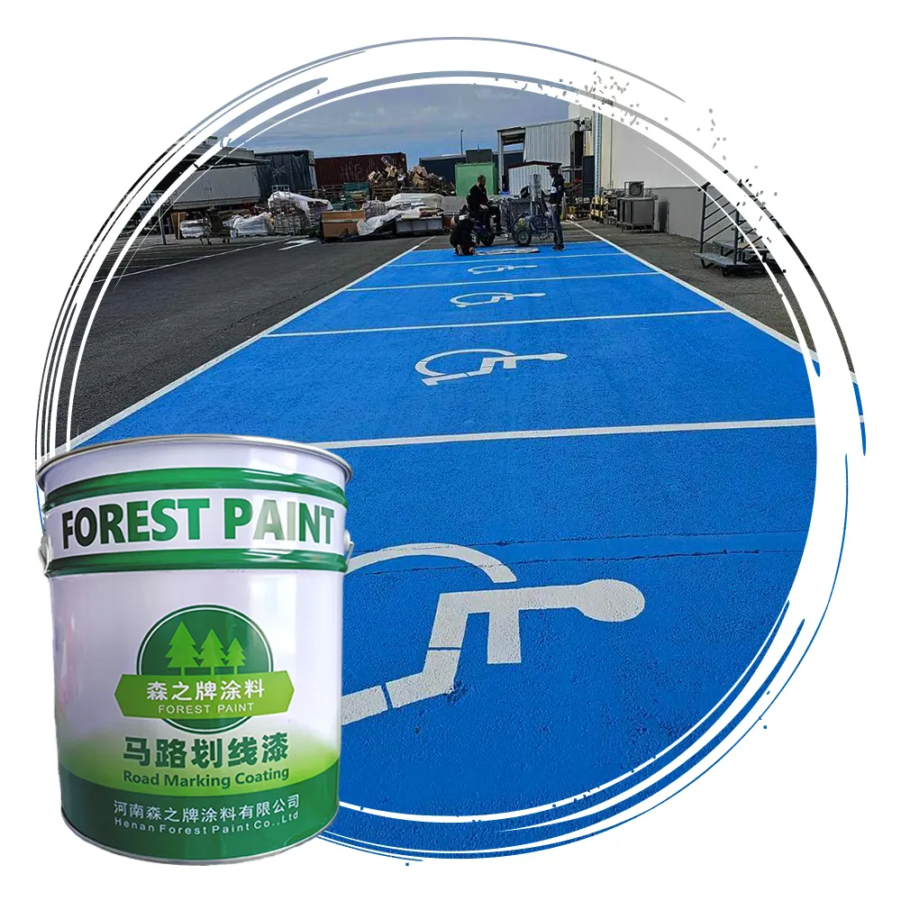 Linha de pintura acrílica para marcação de estradas, fornecimento de secagem rápida, cor branca e cor amarela, pintura para linhas de carros