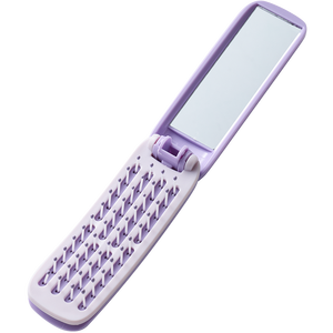 Miroir de voyage pliable <span class=keywords><strong>rose</strong></span>, brosses à cheveux, miroir de maquillage portable personnalisé, mini brosse à cheveux pour sac à main - Product Image 4