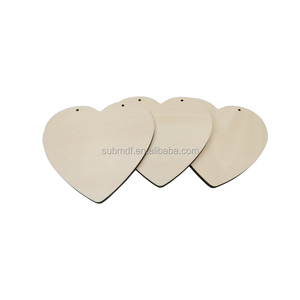 Sublimazione incompiuta in legno di casa ufficio decorazione di nozze eco-friendly compensato in bianco cuore consegna decorazione fai da te artigianato in legno - Product Image 6