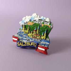 Imanes Personalizados 3D País Resina Imanes Resina Artesanía Austria Souvenirs <span class=keywords><strong>Turist</strong></span> - Product Image 6