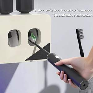 Stérilisateurs de brosses à dents <span class=keywords><strong>électrique</strong></span>s intelligents tout-en-un, stérilisation profonde, séchage rapide, support de brosses à dents avec double distributeur de dentifrice - Product Image 2