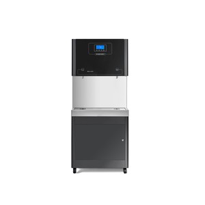 Distributeur d'eau électrique commercial Foodsense en acier inoxydable 220V de qualité alimentaire <span class=keywords><strong>35L</strong></span> à 2 robinets noir certifié CE avec ébullition progressionnelle - Product Image 1