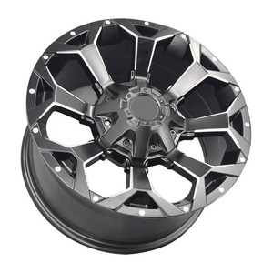 Roues en alliage de voiture <span class=keywords><strong>16</strong></span> <span class=keywords><strong>pouces</strong></span> 4 trous 6X139.7 Aluminium noir Cool 4x4 vente en gros jantes de roue en fonte pour SUV - Product Image 6