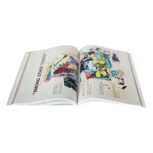 Perfekt gebundenes Papierbuch A4 Magazin-Druckkatalog Druckbuch