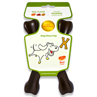 Jouet à mâcher pour chien X-Bone Wishbone Y Bone en nylon durable pour les mâcheurs agressifs, saveur poulet véritable, fabriqué aux États-Unis, taille moyenne, pour toutes les tailles de races