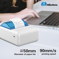 MHT-P11 Printer Thermal Genggam Nirkabel Mini Portabel Murah 58mm untuk Struk