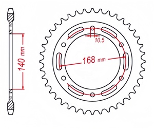 Usine personnalisée 525 chaîne 41T 42T 47T pignon de moto arrière en acier pour BMW <span class=keywords><strong>F800GS</strong></span> F650 GS F700GS F800R - Product Image 5
