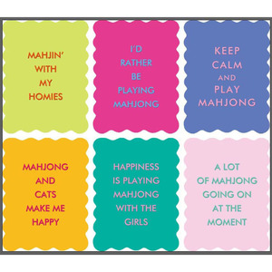 Juego de 1 Pieza para Barajar Cartas de Mahjong, Agitador Plegable de PVC con Diseño de Ondas, Resistente al Agua y Duradero, con Divertidos Proverbios - Product Image 2