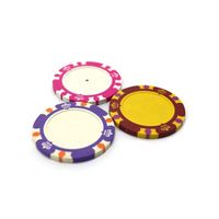 25 pcs toutes sortes couleurs Jetons de Poker En Céramique 14g Mis En Argile Casino Pièces 40mm Pièce De Monnaie Jetons de Poker