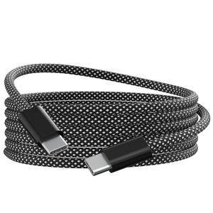 Câble USB-C vers USB-C tressé en nylon 60W 100W 3A 5A pour iPhone 17 <span class=keywords><strong>Air</strong></span> 16 15 Pro <span class=keywords><strong>Max</strong></span> – Accessoires mobiles haut de gamme - Product Image 1