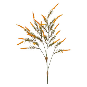 Fleurs artificielles Yoshinobu, fleurs en vase rouge orangé, décoration nordique pour la maison, arrangement de verdure d'automne - Product Image 5