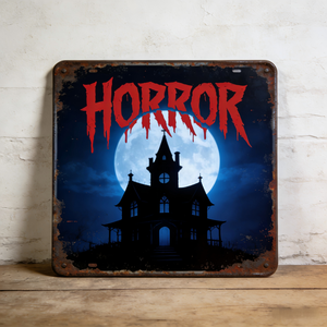 Plaques en étain d'horreur personnalisées sur mesure |   Vente flash personnalisée sur le thème du cinéma, style rétro vintage en métal - Product Image 3