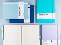 Carnet de notes personnalisé en gros, planificateur, couverture en cuir et PVC/PP imprimée, reliure à feuilles mobiles, cadeau idéal
