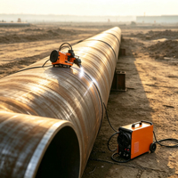 Machine de soudage orbitale automatique industrielle pour tuyaux et équipement robotisé pour pipelines avec roue magnétique pour tuyaux métalliques