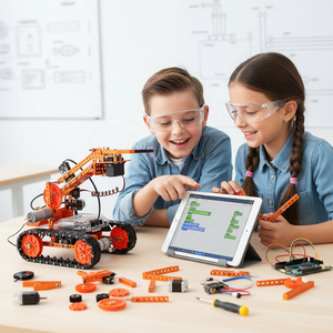 Giảng Dạy Miễn Phí Tài Nguồn Gốc Giáo Dục Chương Trình Kim Loại Robot Tự Làm Mã Hóa Cánh Tay Kit Trường Trẻ Em Giáo Dục Robot Kit Cho Sinh Viên - Product Image 1