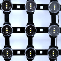 Rideaux lumineux à LED RGB programmables, étanches, pour la décoration extérieure des façades de centres commerciaux et l'architecture