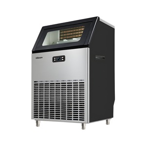 Hicon Commercial Ice Maker 120Kg Cube Ice Machine Fully Automatic Dual Water Supply For Tea Shop Hotel - Product Image 1