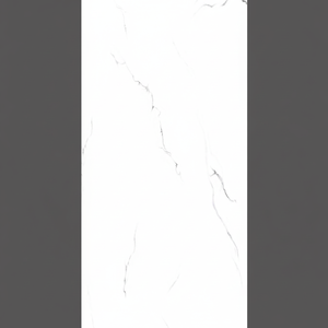 Azulejos de porcelana Statuario Premium de 60x120 cm, acabado brillante, diseño italiano de lujo con aspecto de mármol blanco para uso en exteriores y villas - Product Image 1