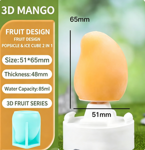 Moule à gâteau et à crème glacée en silicone en forme de fruits, moule à dessert flexible, outil de cuisson pour boissons froides et desserts de fête DIY - Product Image 6