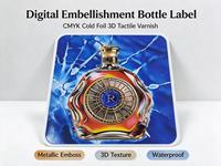 Autocollant numérique OEM, impression CMYK, dorure à froid, vernis tactile 3D, étiquette imperméable pour équipement industriel