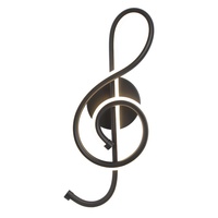 Appliques murales LED en aluminium motif note de musique, design moderne et minimaliste pour salon, balcon, chambre, escalier, couloir, chevet, mur simple