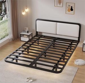Cadre de lit en métal robuste, taille double, pas besoin de <span class=keywords><strong>sommier</strong></span>, cadre de lit plateforme en fer robuste pour chambre <span class=keywords><strong>à</strong></span> coucher - Product Image 2