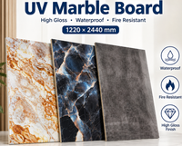 Panneau PVC UV Marbre Économique Ignifuge et Imperméable Applications Multi-Scénarios Émission de Formaldéhyde E1