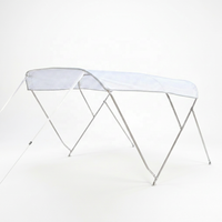 Auvent de bateau blanc 316 SS 3 Bow, résistance ultime, protection solaire marine professionnelle