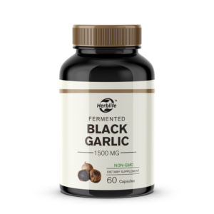 Cápsulas de Ajo Negro Fermentado OEM/ODM, Superventas, para la Salud Inmunológica, Celular, Antioxidante y del Corazón, 60 Cápsulas - Product Image 1