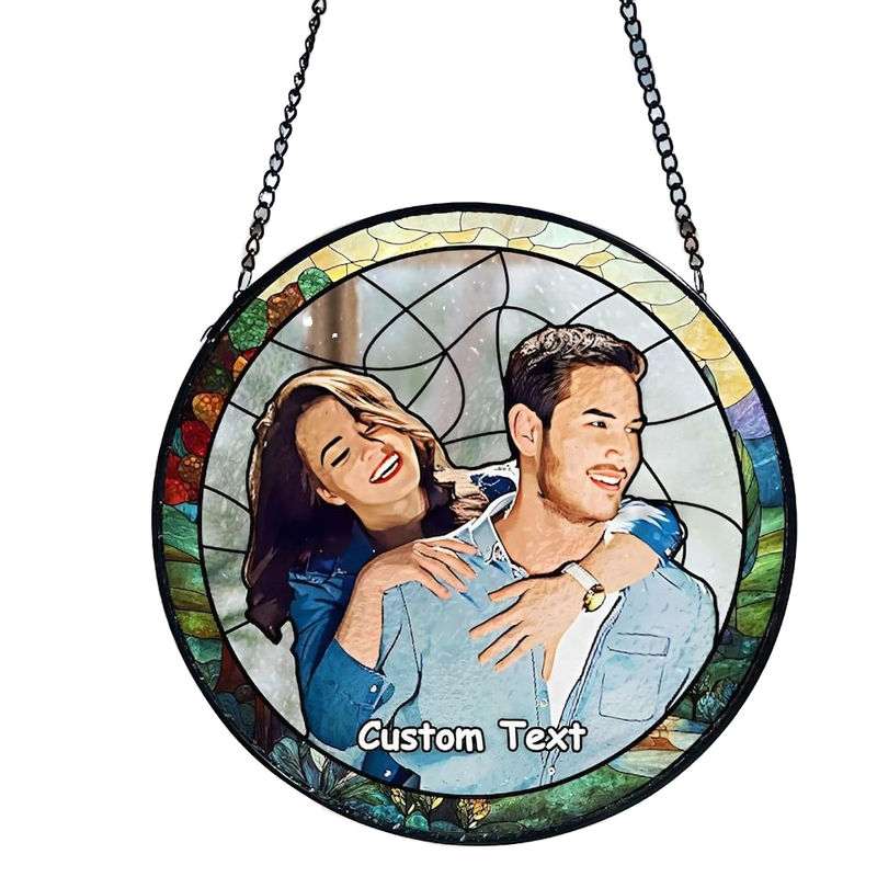 Customizable Acrylic Glass Pendant with Cartoon